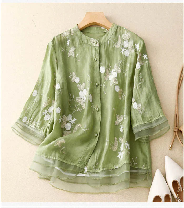 Madison | Elegant Embroidered Blouse