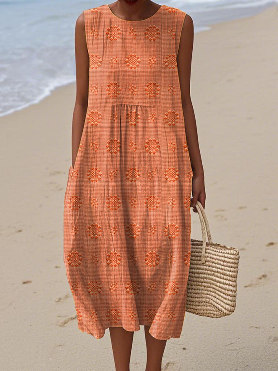 RUNA | SLEEVELESS DRESS WITH POCKETS