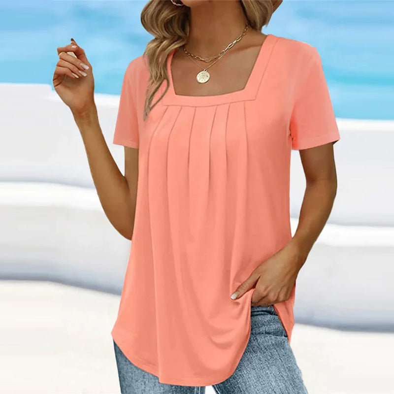 Joyce - Casual Pleated Blouse