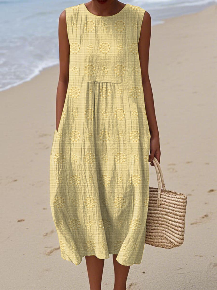 RUNA | SLEEVELESS DRESS WITH POCKETS