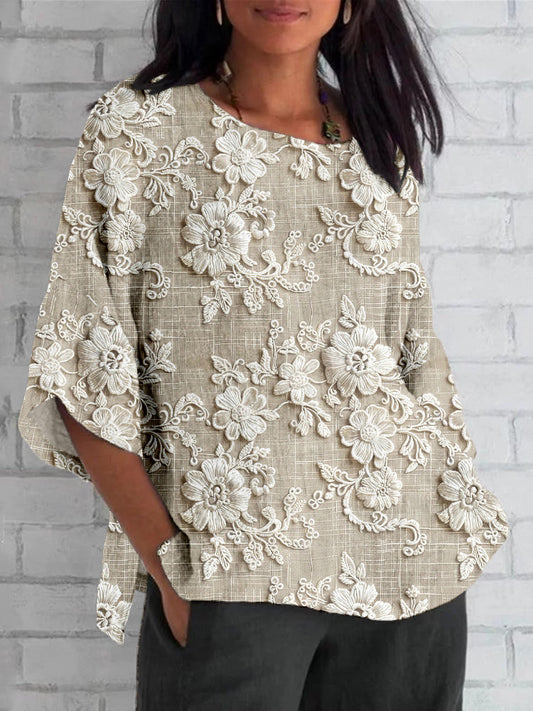 Alira - Vintage Printed Top