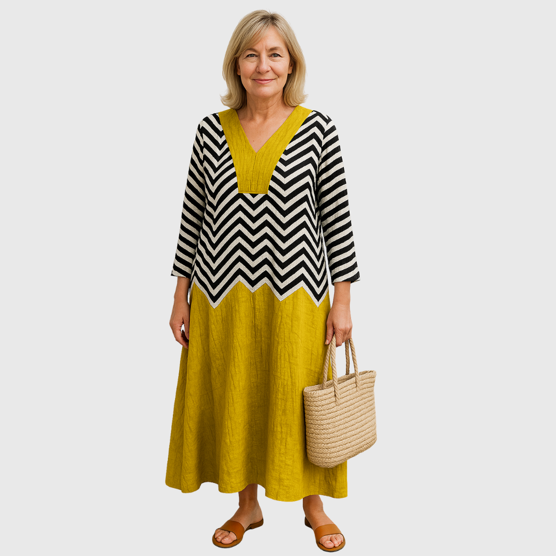Cavell™ – Relaxed Fit Dress with Graphic Design