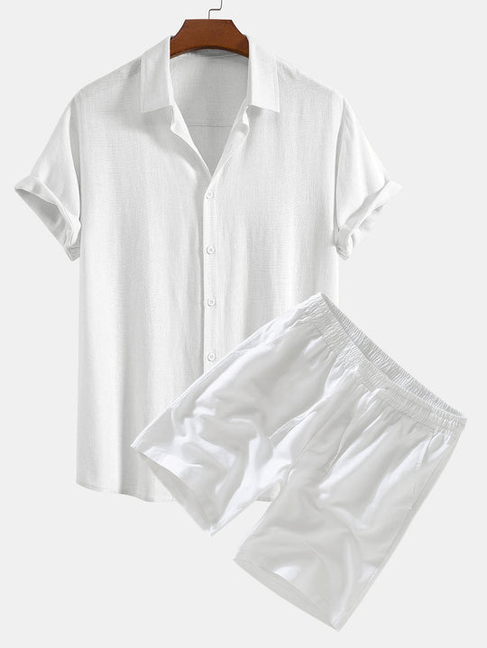 Relaxed Linen Shirt & Shorts