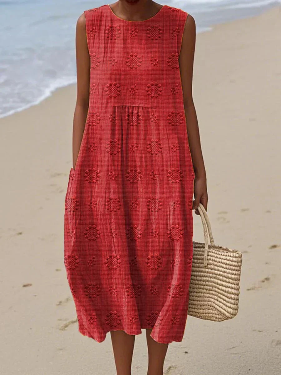 RUNA | SLEEVELESS DRESS WITH POCKETS