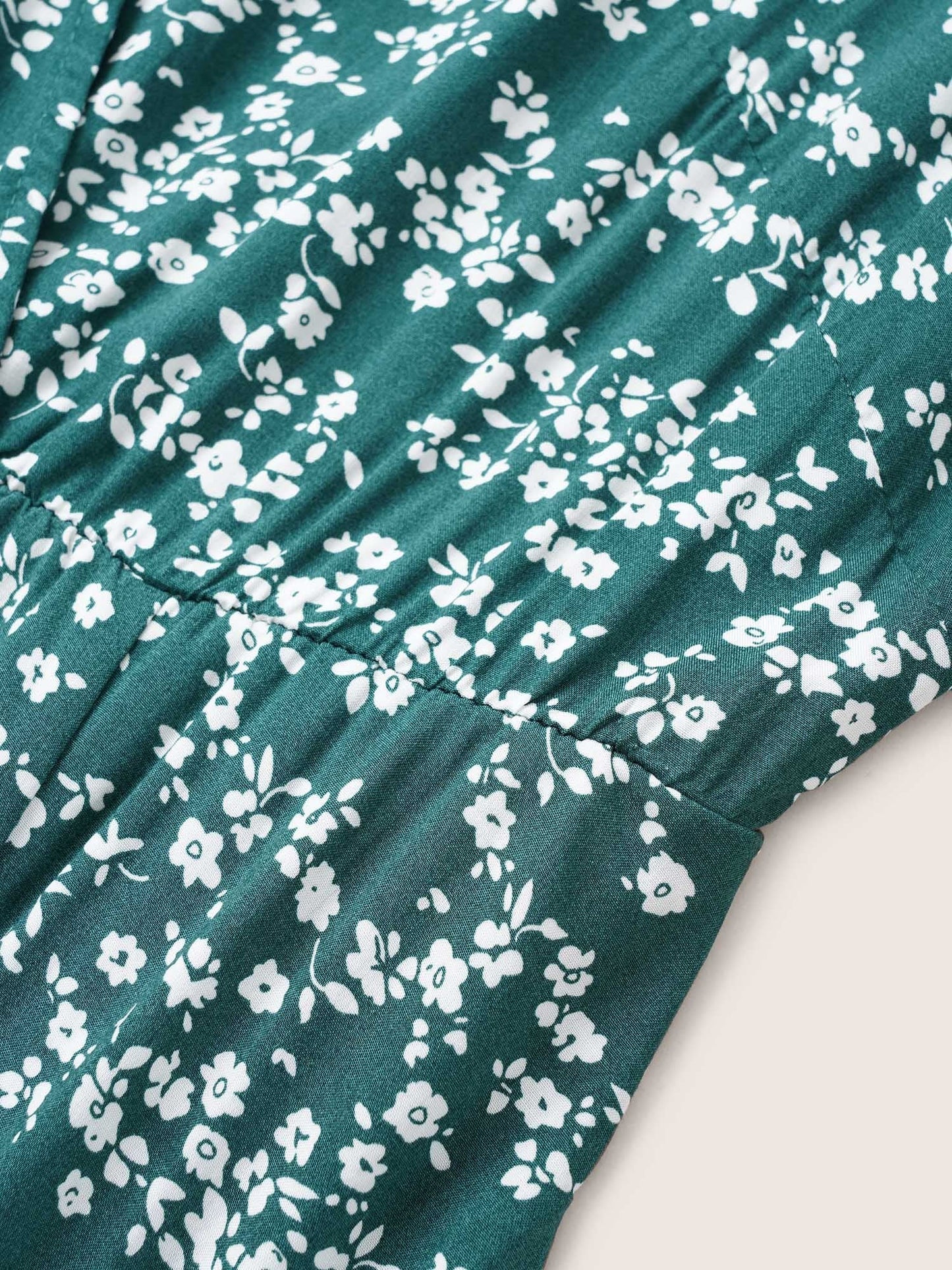 Bloom Dress - Flutter Sleeve Ditsy Floral Pocket Split Maxi Dress