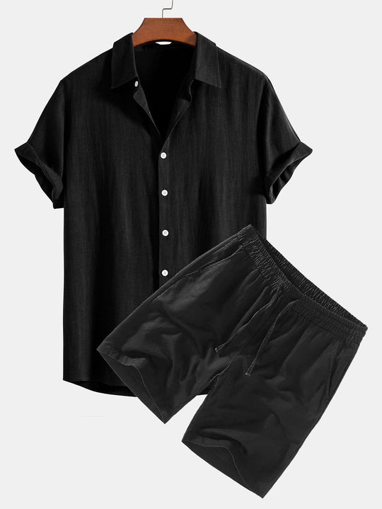 Relaxed Linen Shirt & Shorts