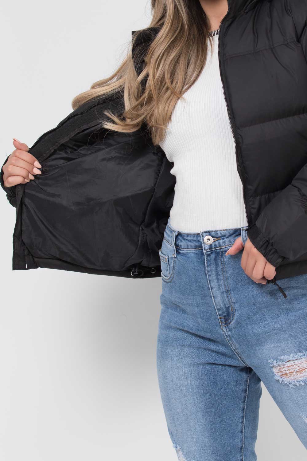 NATALIA™ | Puffer Black Winter Coat