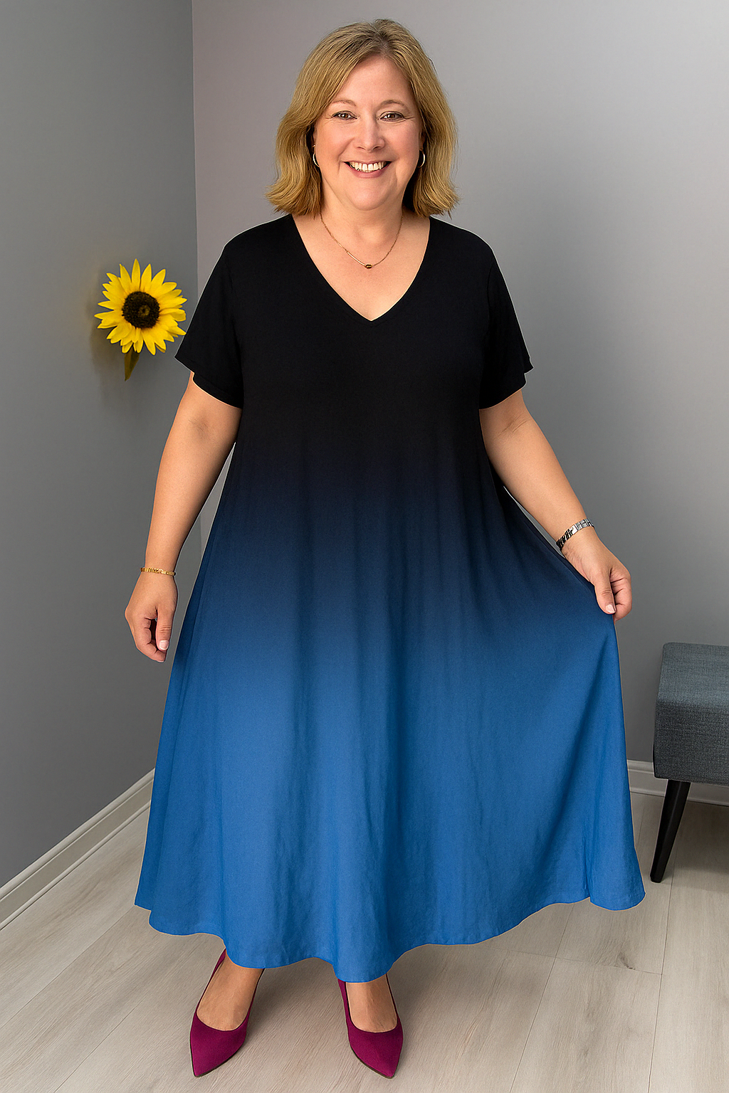 Stylish Tummy Covering Dress | HIBISCUS