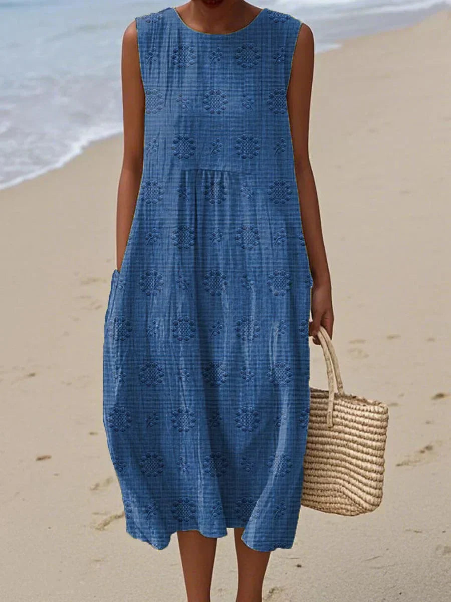 RUNA | SLEEVELESS DRESS WITH POCKETS