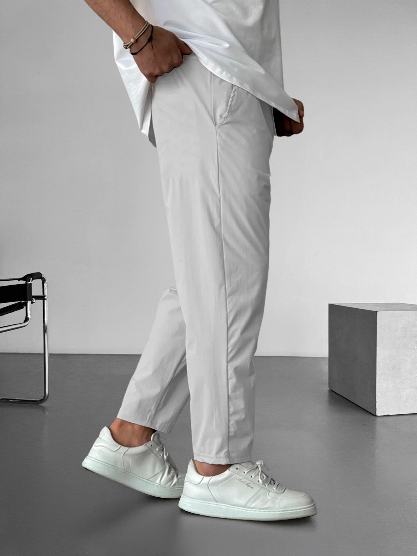 Essential Tapered Drawstring Trousers