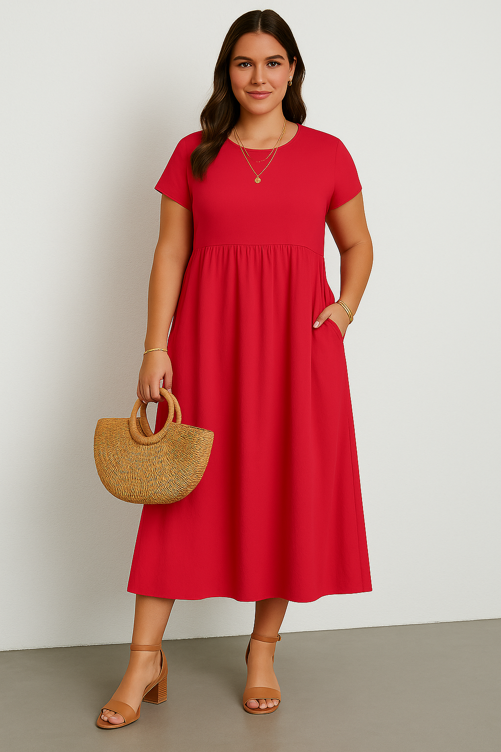 Casual Tummy Covering Dress | AMSTERDAM