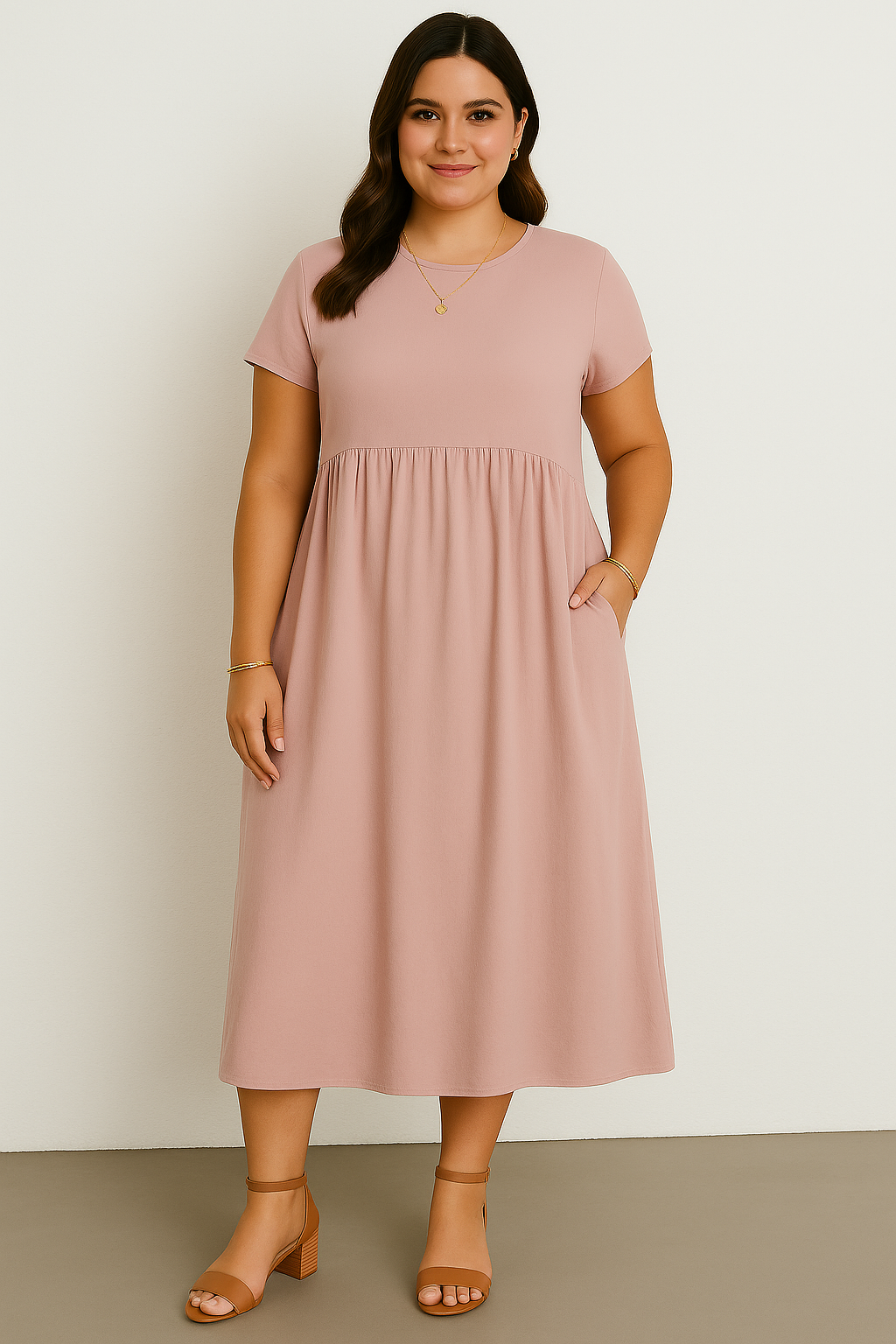 Casual Tummy Covering Dress | AMSTERDAM