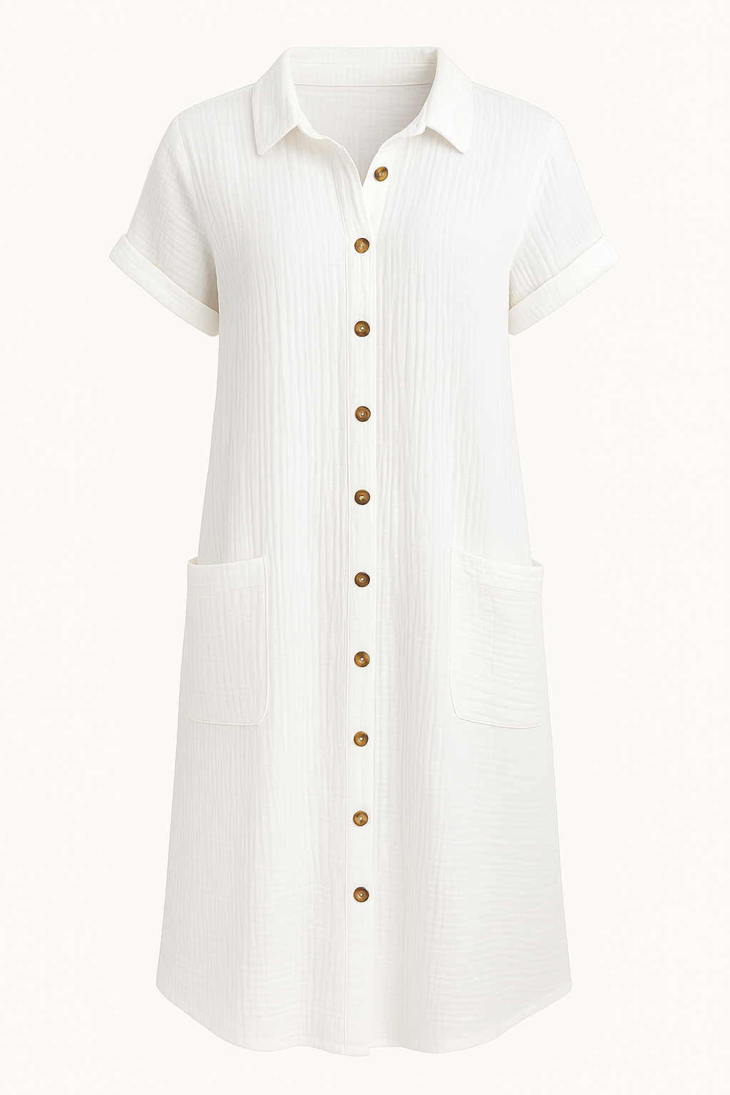 Button Tummy Covering Dress | MELBOURNE