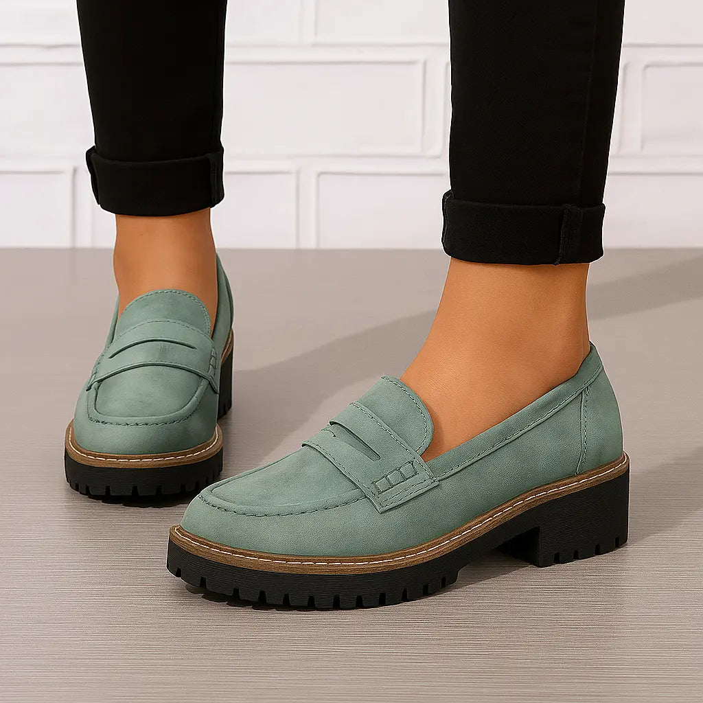 Nadia | Zeitlose Loafer aus Wildleder