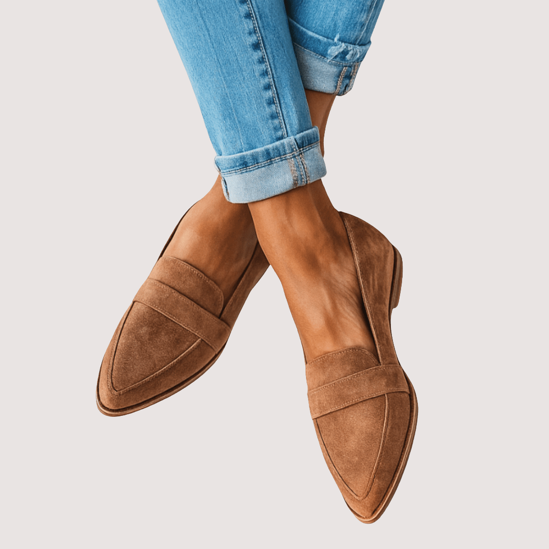 Helen | Orthopädische weiche Wildleder Slipper