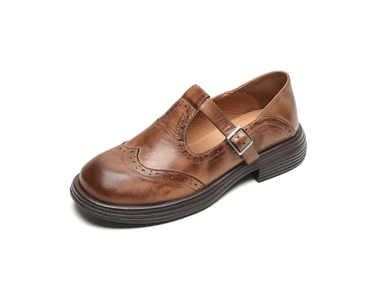 VeldaClássique – Elegant Leather Mary Janes