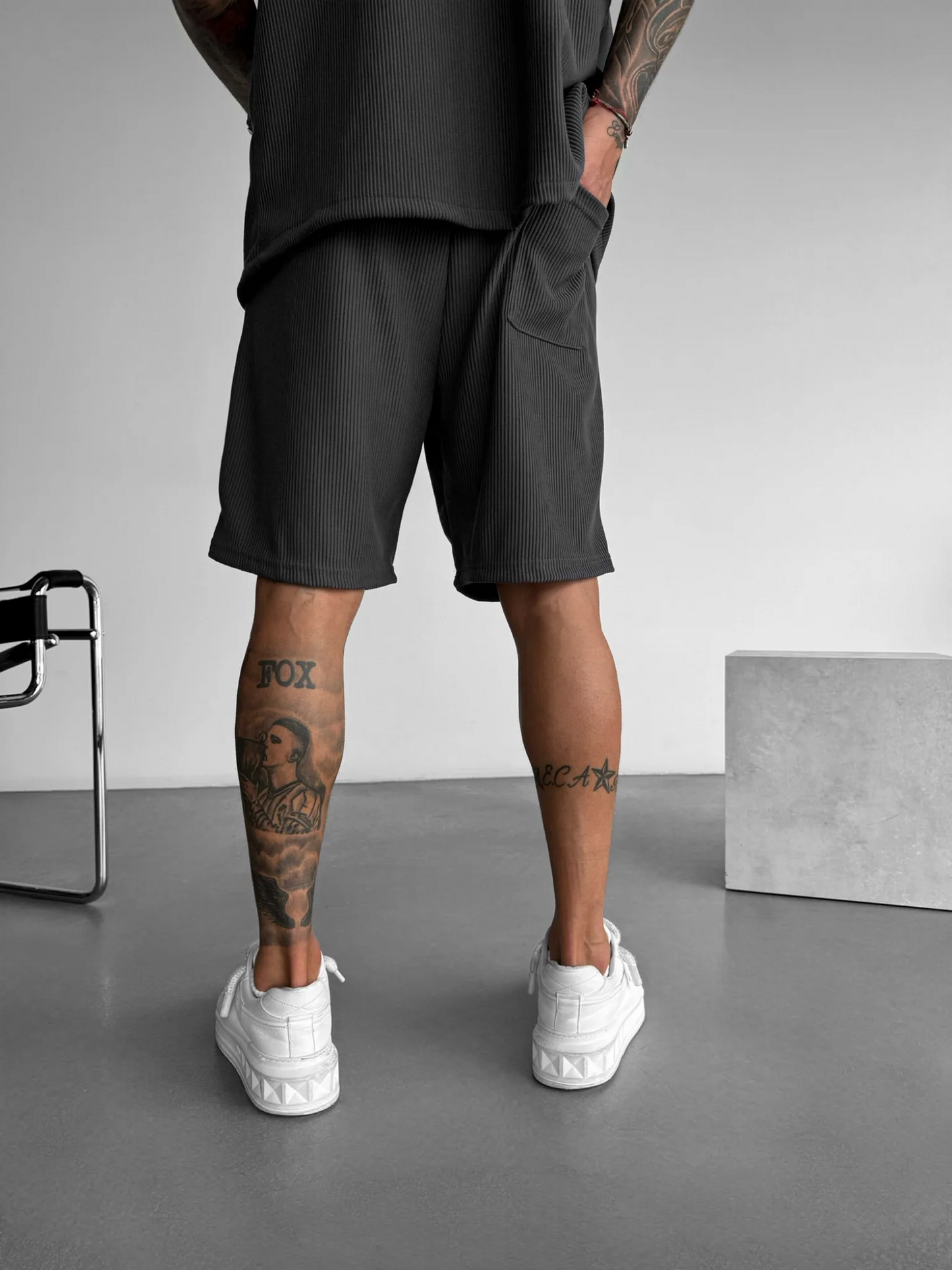 Loose Fit Cord Shorts