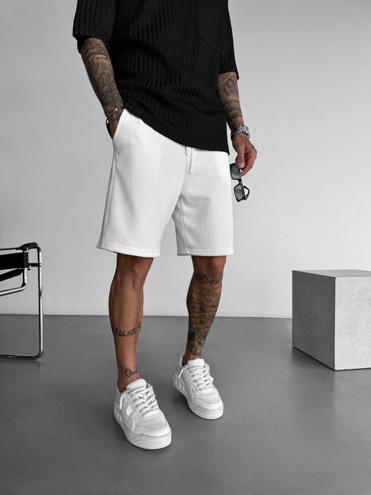 Loose Fit Cord Shorts