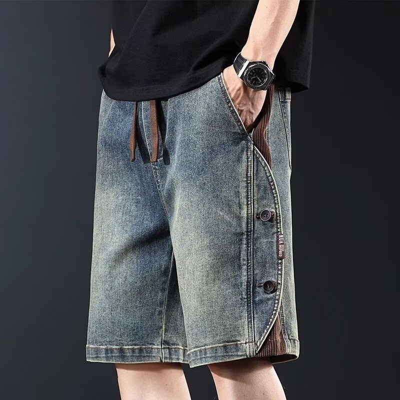 Tomas Retro Button Shorts