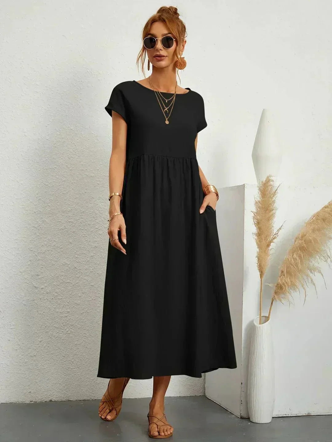 Eliana Summer Dress with Pockets
