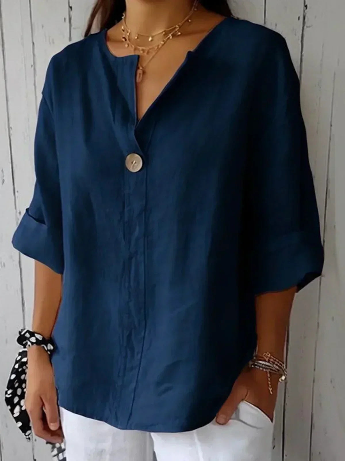 Mira | Casual V-Neck Blouse