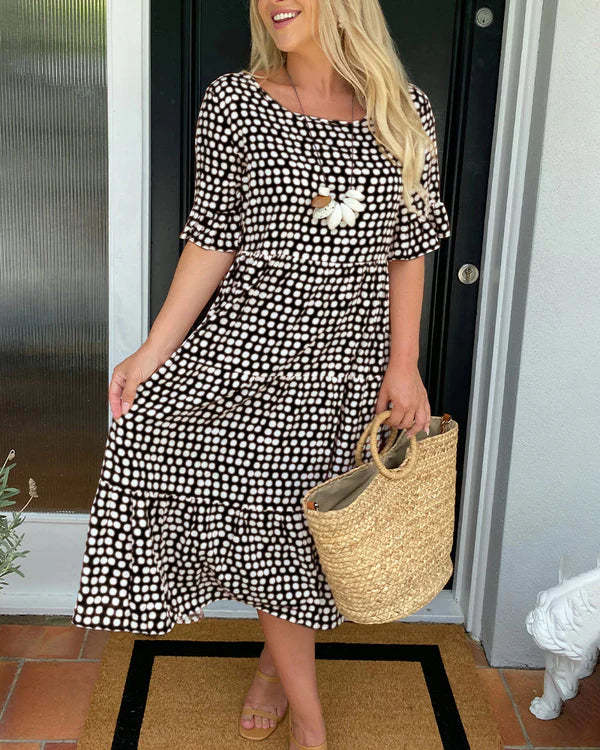 Angel | Relaxed Tiered Midi Dress