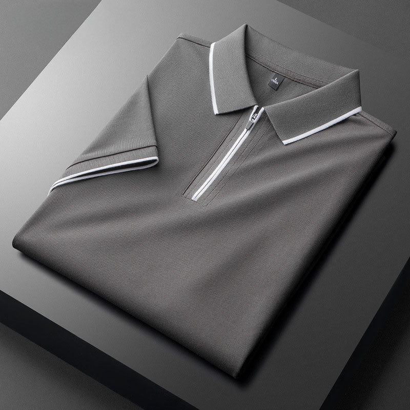 Axton Zip-Front Polo