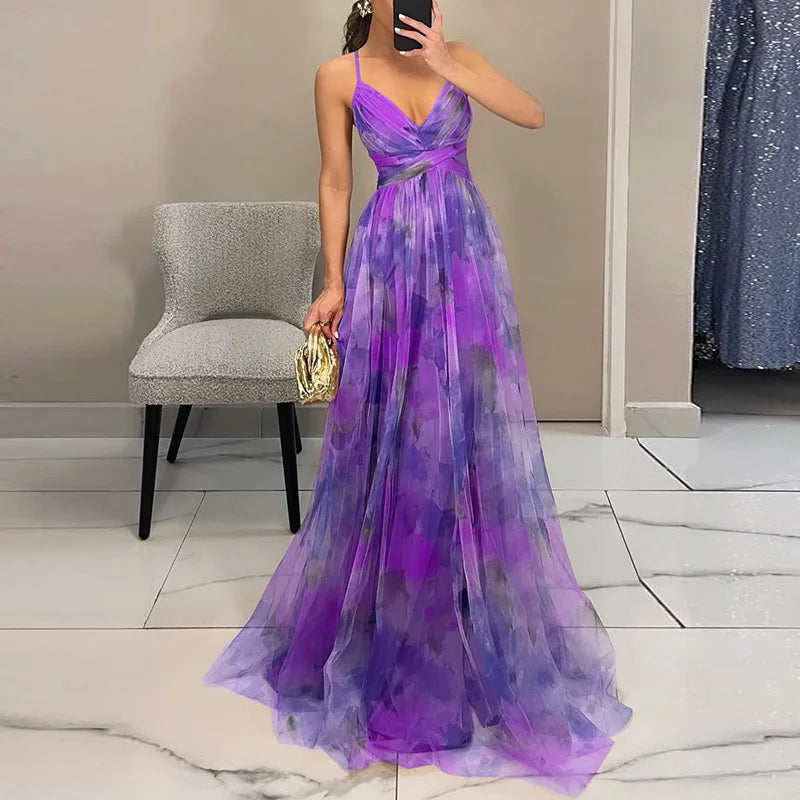 Giselle - Enchanting Maxi Dress with Floral Print