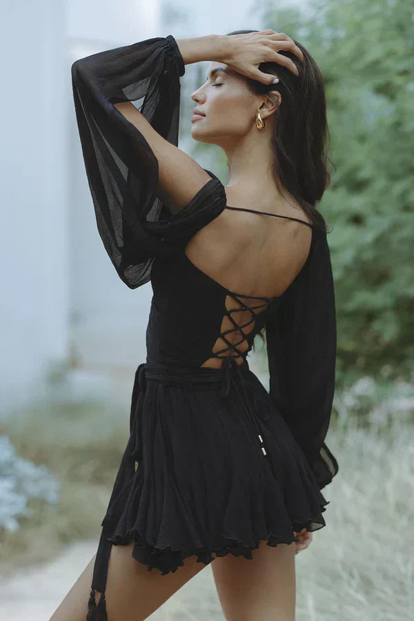 Athena - Mini Dress with Elegant Sleeves