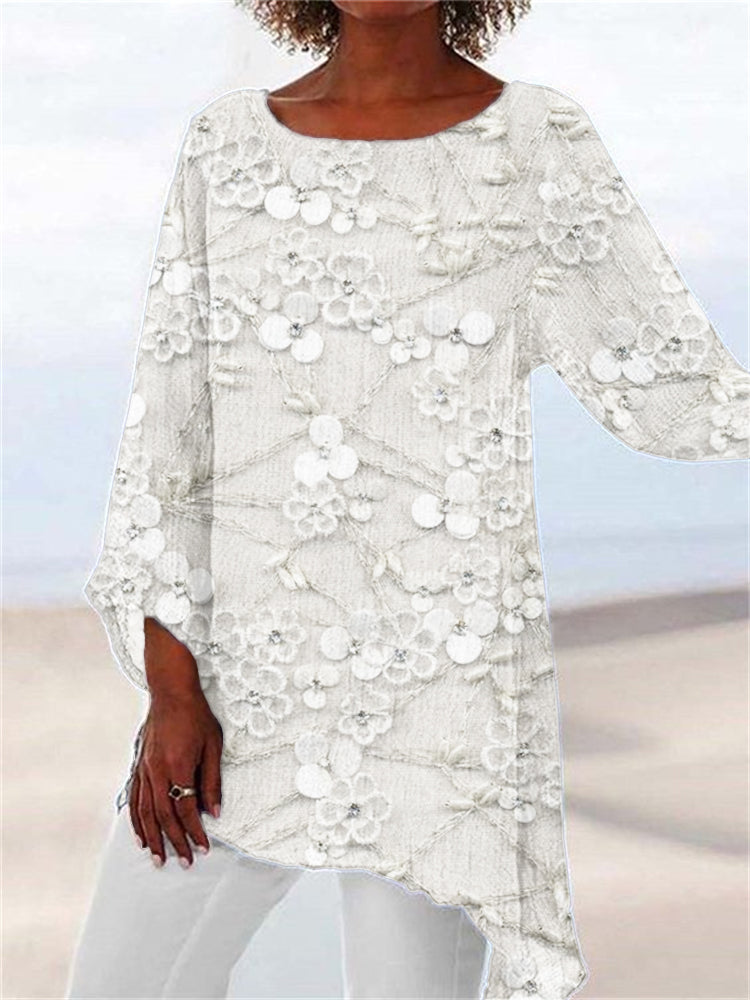 Ivendra - Crystal Bloom Print Top