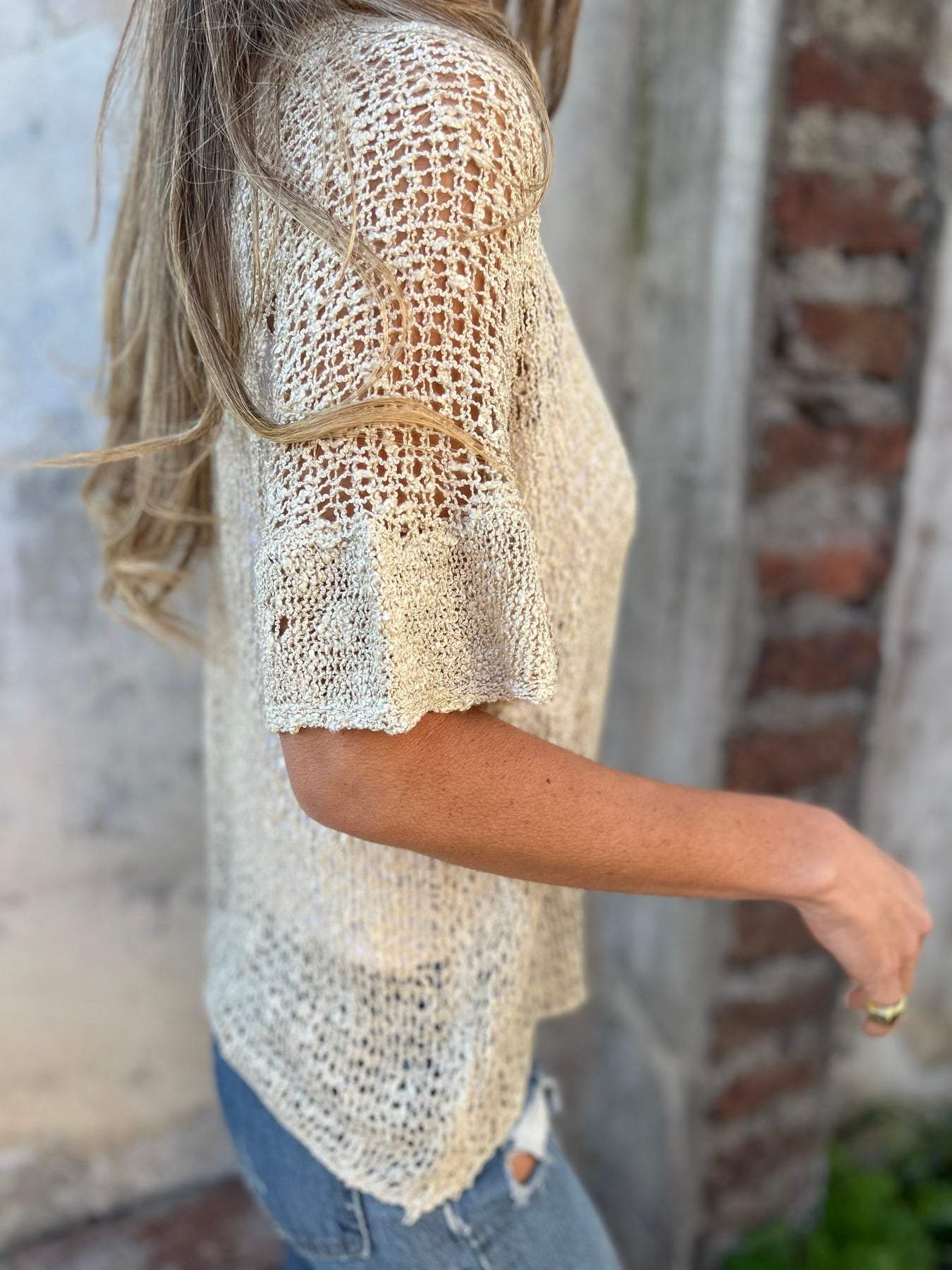 April | Elegant Textured Top