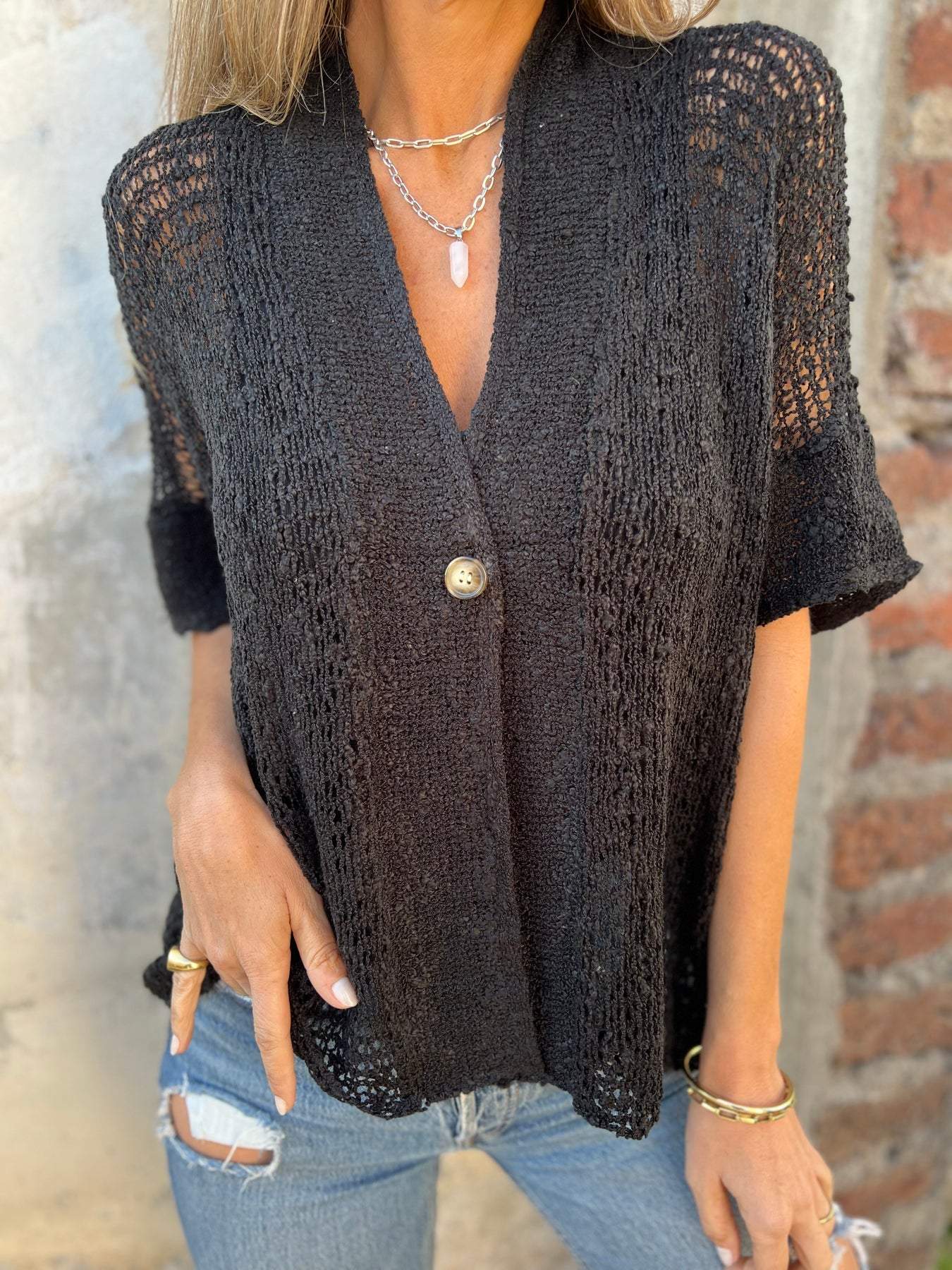 April | Elegant Textured Top