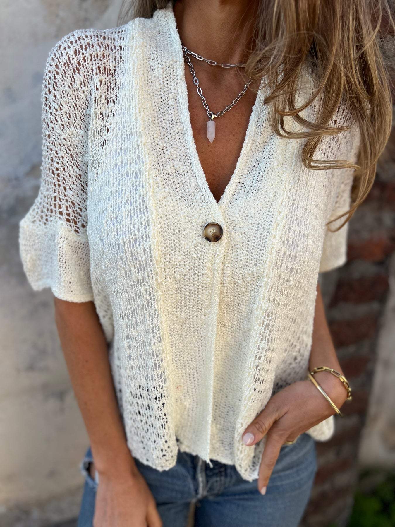 April | Elegant Textured Top