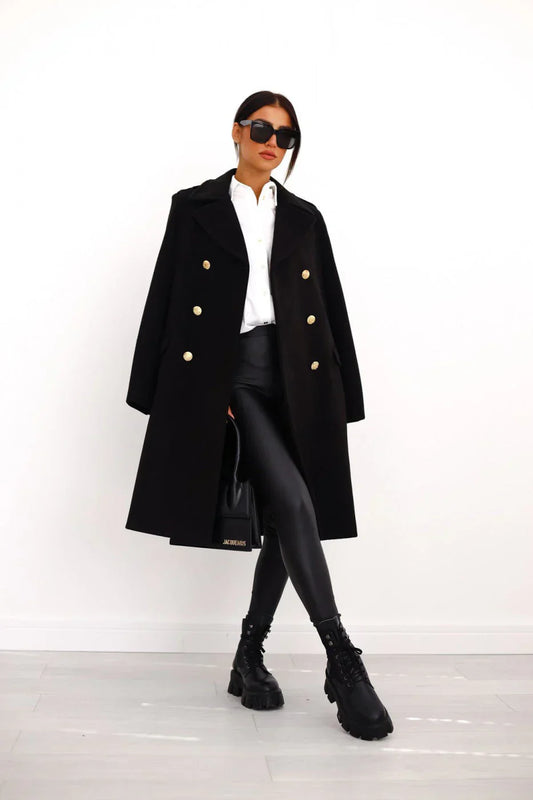 MARA™ | Double-Breasted Wool Coat