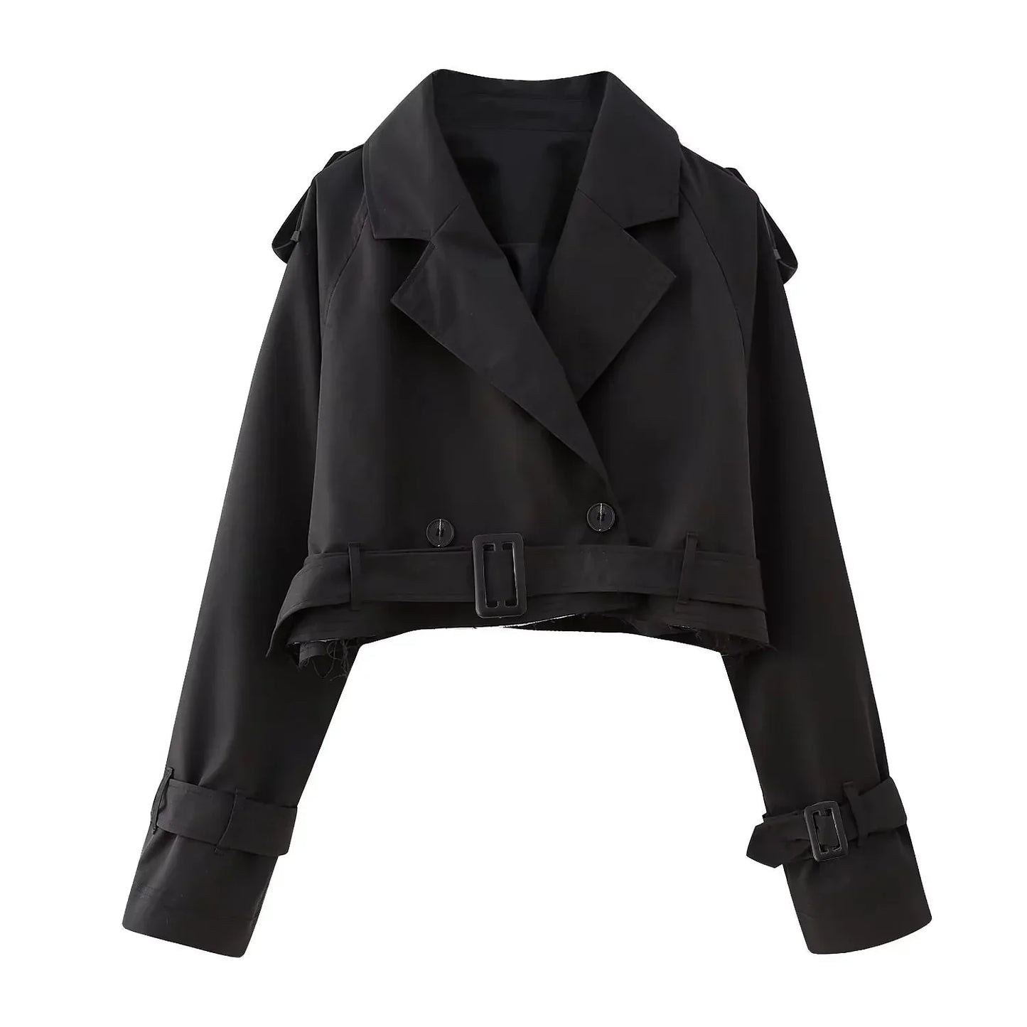 ZEYA™ | Cropped Trench Coat