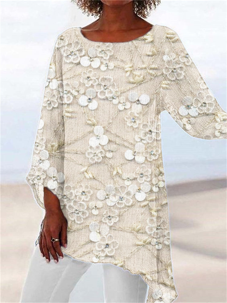 Ivendra - Crystal Bloom Print Top