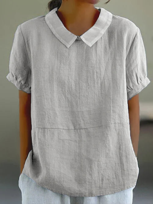 Deborah | Relaxed Fit Collared Blouse