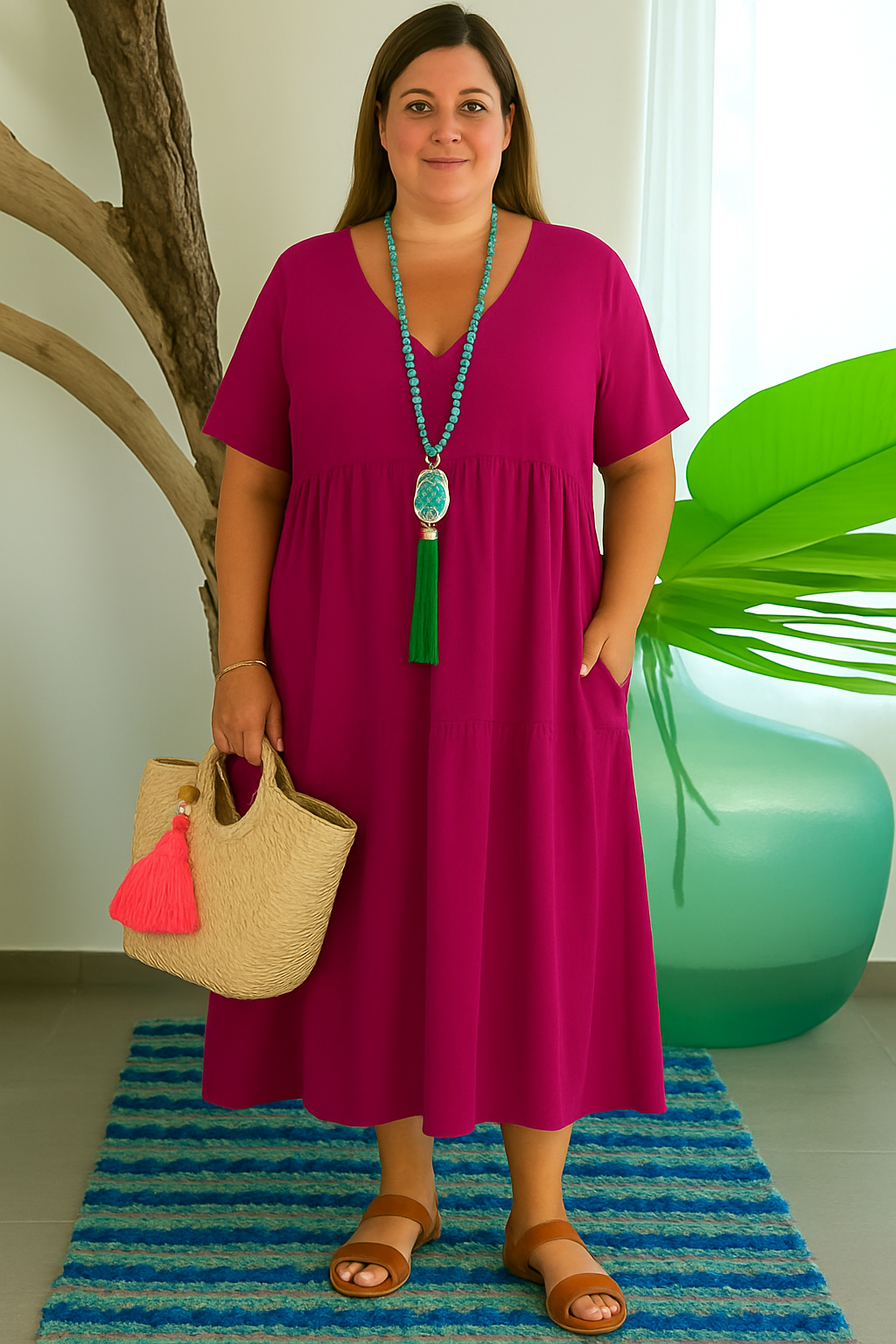 Tummy Covering Dress | HOUSTON