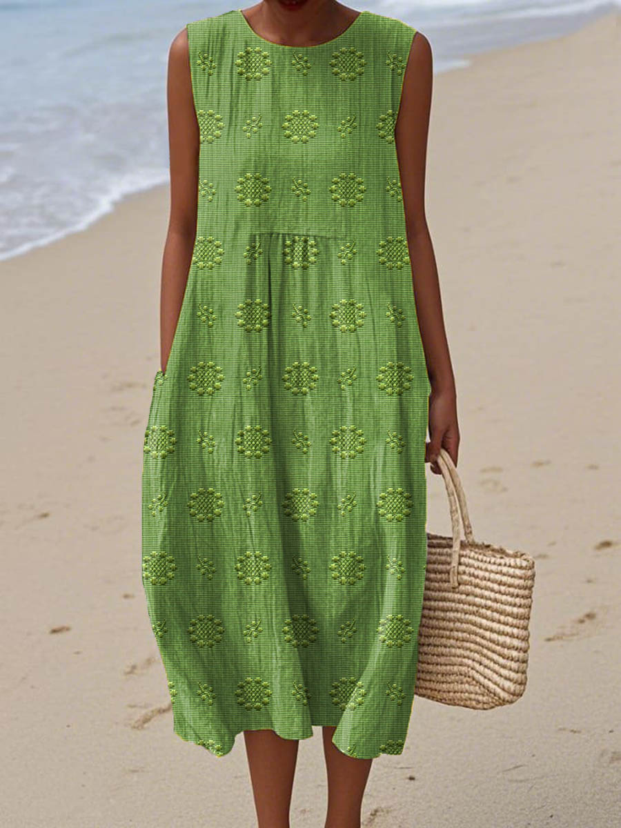 RUNA | SLEEVELESS DRESS WITH POCKETS