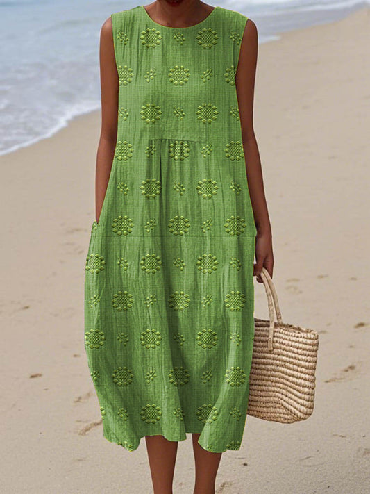 RUNA | SLEEVELESS DRESS WITH POCKETS