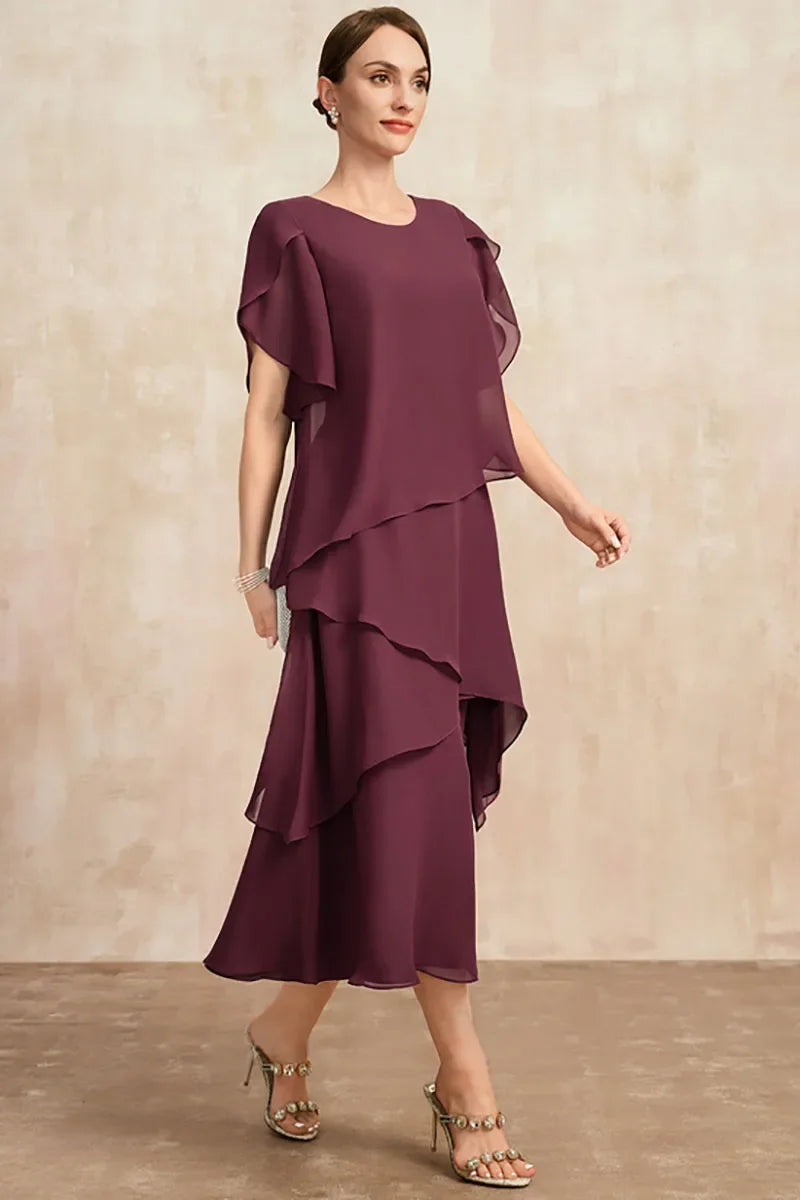 Beau – Layered Midi Occasion Dress