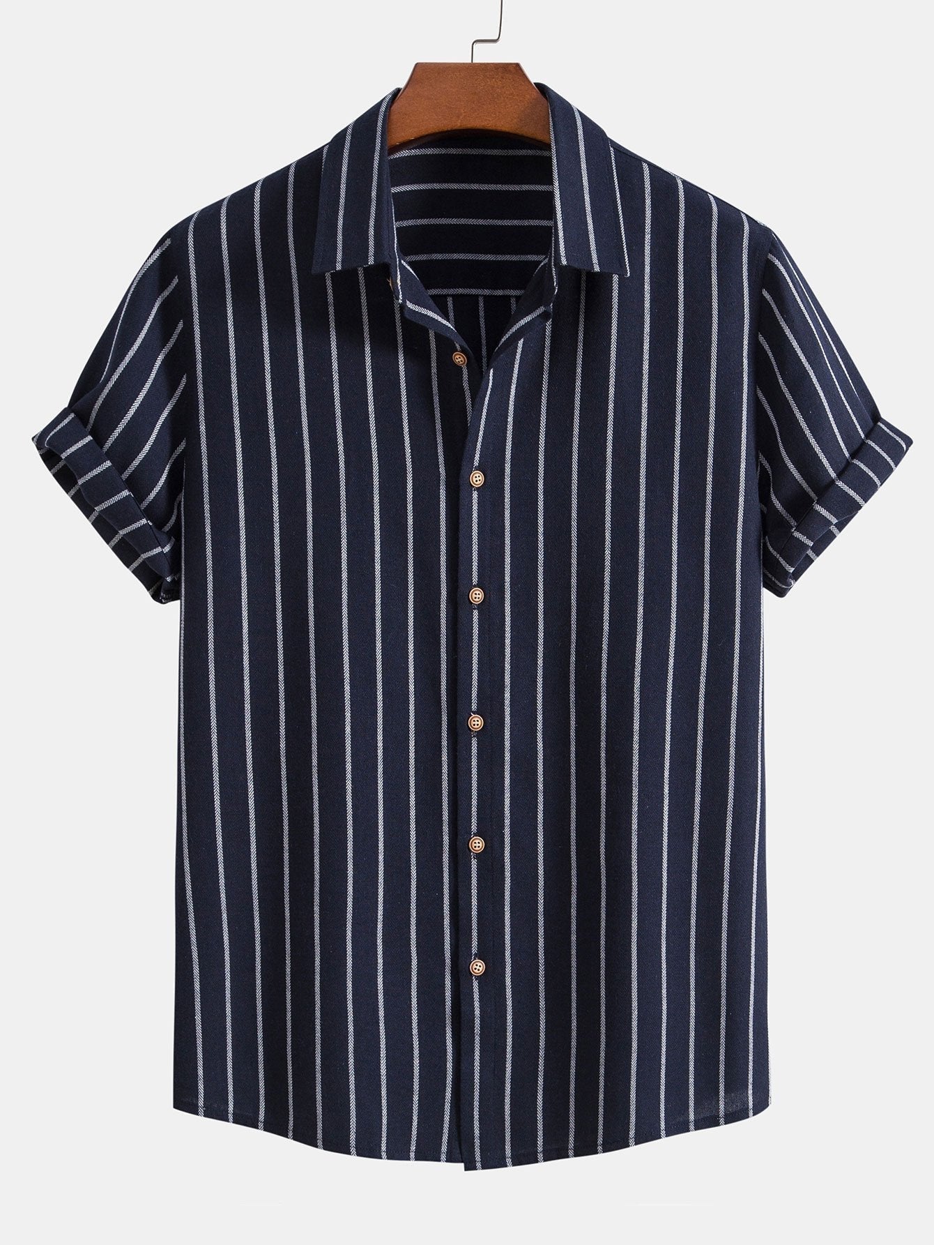 Striped Shirt & Relaxed Trousers Set