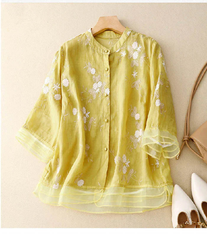 Madison | Elegant Embroidered Blouse