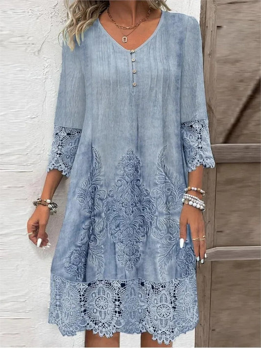 EVELYN - ELEGANT FLOWY FIT DRESS