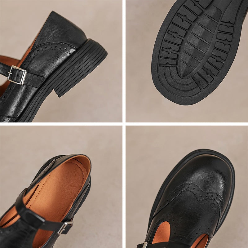 Velda | Elegant Mary Janes in leather